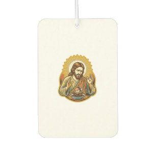 Jesus Dropped Sushi In Soy Sauce Splatter Food Hum Car Air Freshener