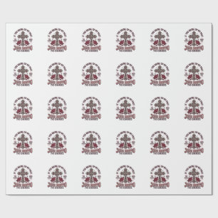 Jesus Dropped The Charges Vintage Cross Shirt Wrapping Paper