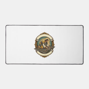 Jesus Dropped Tiny Screw Thick Carpet DIY Humor_1 Desk Mat