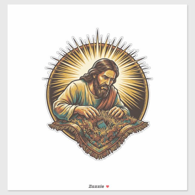 Jesus Dropped Tiny SD Card Lost Carpet Tech Humor_ (Sheet)