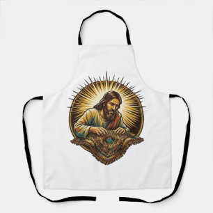 Jesus Dropped Tiny SD Card Lost Carpet Tech Humor_ Apron