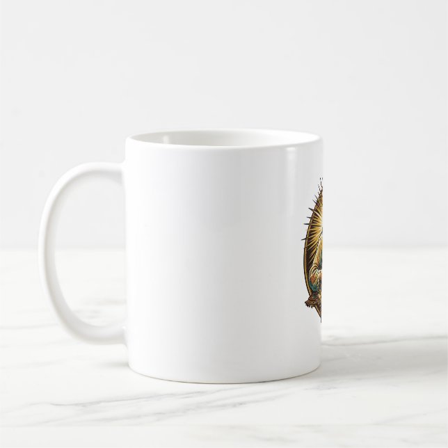 Jesus Dropped Tiny SD Card Lost Carpet Tech Humor_ Coffee Mug (Left)