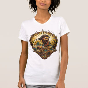 Jesus Dropped Tiny SD Card Lost Carpet Tech Humor_ T-Shirt
