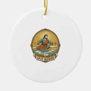 Jesus Dropped Wet Soap Sliding Bathroom Floor Clum Ceramic Tree Decoration