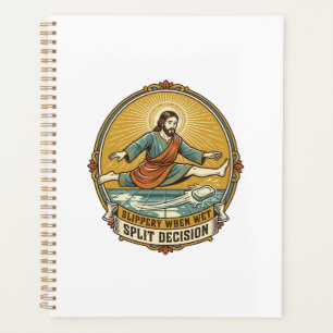 Jesus Dropped Wet Soap Sliding Bathroom Floor Clum Planner
