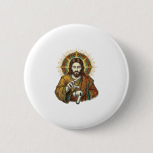 Jesus Dropped Wireless Earbud Under Desk Tech Clum 6 Cm Round Badge