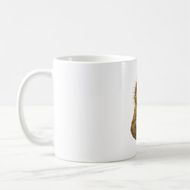 Jesus Dropped Wireless Earbud Under Desk Tech Clum Coffee Mug (Left)