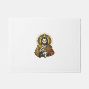 Jesus Dropped Wireless Earbud Under Desk Tech Clum Doormat