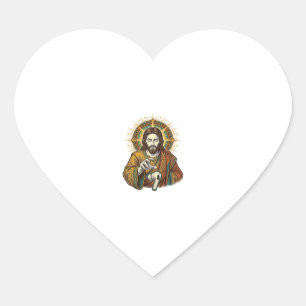 Jesus Dropped Wireless Earbud Under Desk Tech Clum Heart Sticker