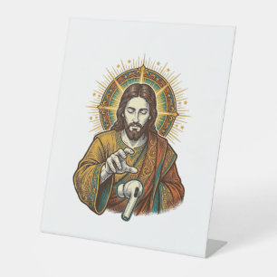 Jesus Dropped Wireless Earbud Under Desk Tech Clum Pedestal Sign