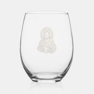 Jesus Dropped Wireless Earbud Under Desk Tech Clum Stemless Wine Glass