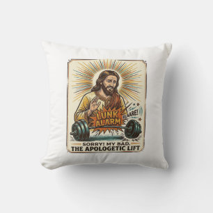 Jesus Dropping Heavy Dumbbell Loudly Gym Lunk Alar Cushion