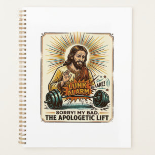 Jesus Dropping Heavy Dumbbell Loudly Gym Lunk Alar Planner