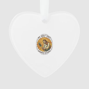 Jesus Dropping Shampoo Bottle On Foot Shower Pain Ornament