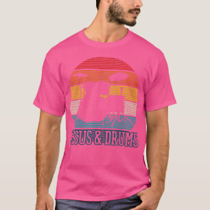 Jesus  Drums  Vintage Retro Christian Drummer Gift T-Shirt