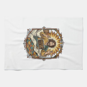 Jesus Drunk Online Shopping Receipt Morning After  Tea Towel