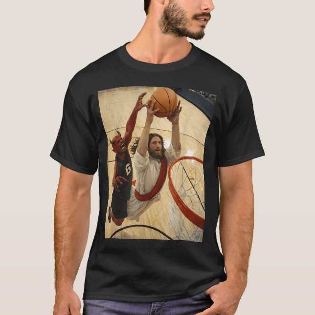 Jesus Dunking On The T-Shirt (Front)