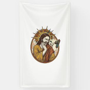 Jesus Earbud Cord Caught Doorknob Ripped Out Gym H Banner