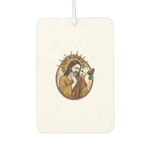 Jesus Earbud Cord Caught Doorknob Ripped Out Gym H Car Air Freshener