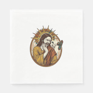 Jesus Earbud Cord Caught Doorknob Ripped Out Gym H Napkin