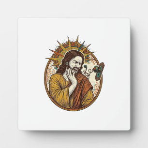 Jesus Earbud Cord Caught Doorknob Ripped Out Gym H Plaque
