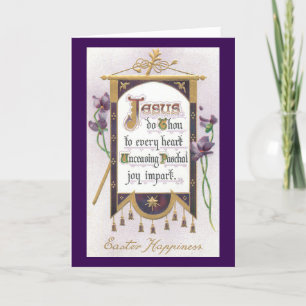 Jesus Easter Banner Holiday Card
