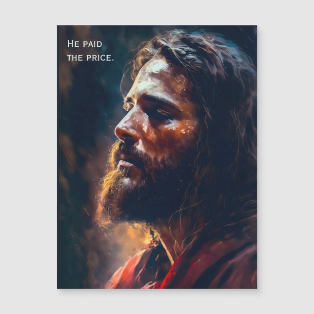 Jesus Easter - He Paid The Price - Redeemed Magnet (Front)