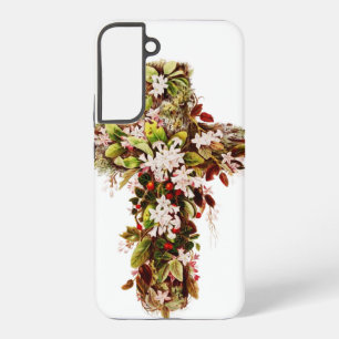 Jesus Easter Sunday Flowering cross Samsung Galaxy Case