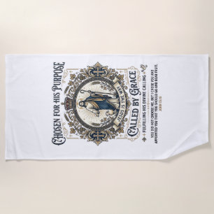 Jesus Electrician Shirt Faith Based Design_1 Beach Towel