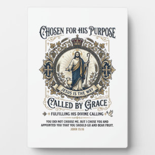 Jesus Electrician Shirt Faith Based Design_1 Plaque