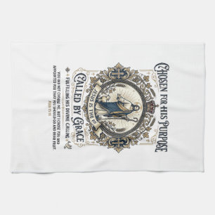 Jesus Electrician Shirt Faith Based Design_1 Tea Towel