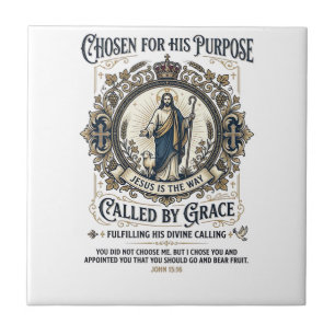 Jesus Electrician Shirt Faith Based Design_1 Tile