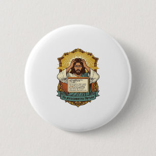 Jesus Email Typo Auto Correct Disaster Corporate O 6 Cm Round Badge