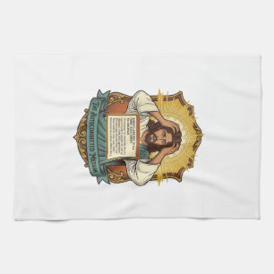 Jesus Email Typo Auto Correct Disaster Corporate O Tea Towel