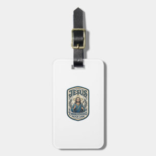Jesus Embroidered Patch Look Jesus Embroidered Pat Luggage Tag