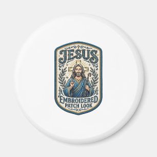 Jesus Embroidered Patch Look Jesus Embroidered Pat Magnet