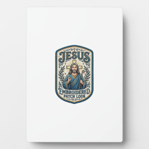 Jesus Embroidered Patch Look Jesus Embroidered Pat Plaque