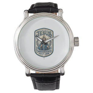 Jesus Embroidered Patch Look Jesus Embroidered Pat Watch