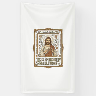 Jesus Embroidery Needlework Jesus Embroidery Needl Banner