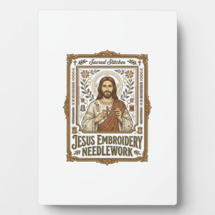 Jesus Embroidery Needlework Jesus Embroidery Needl Plaque
