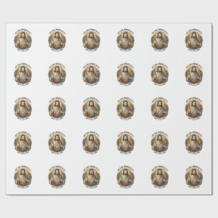 Jesus Empty Broken Beer Mug Bartender Drinking Hum Wrapping Paper