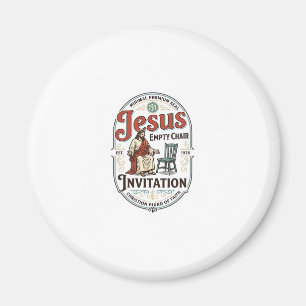 Jesus Empty Chair Invitation Jesus Empty Chair Inv Magnet