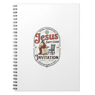 Jesus Empty Chair Invitation Jesus Empty Chair Inv Notebook