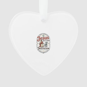 Jesus Empty Chair Invitation Jesus Empty Chair Inv Ornament