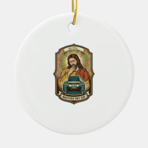 Jesus Empty Printer Paper Tray Office Work Annoyan Ceramic Tree Decoration