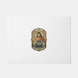 Jesus Empty Printer Paper Tray Office Work Annoyan Doormat