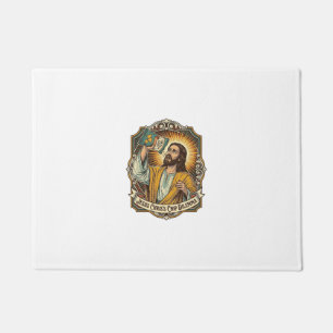 Jesus Empty Tortilla Chip Bag Drunk Munchies Party Doormat