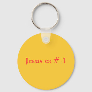 Jesus es # 1 key ring