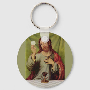 Jesus eucharist  keychain