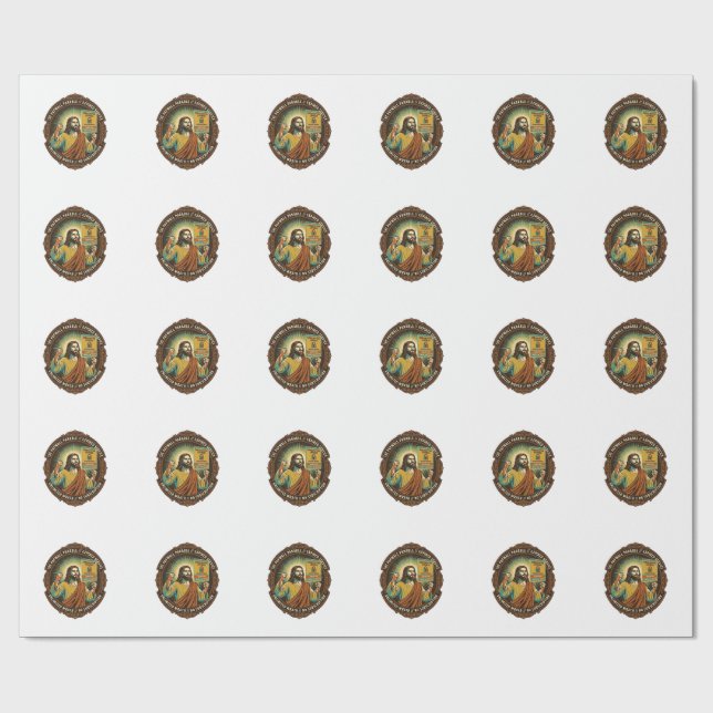 Jesus Expired Software Subscription Paywall Tech O Wrapping Paper (Flat)